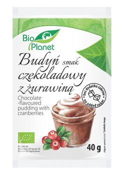 Budyń o Smaku Czekoladowym z Żurawiną BIO (15 szt x 40 g)