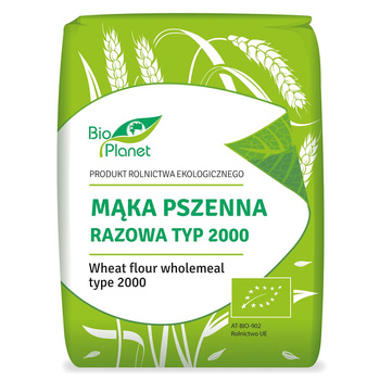 Mąka Pszenna Razowa Typ 2000 BIO (5 szt x 1 kg)