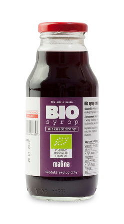 Syrop z Malin Niskosłodzony BIO 330 ml