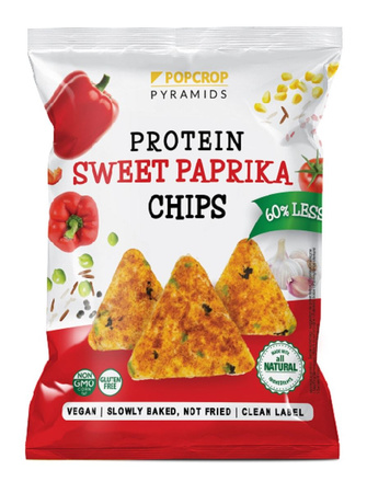 Chrupki Piramidki Proteinowe o Smaku Słodkiej Papryki Bezglutenowe (5 szt x 60 g)