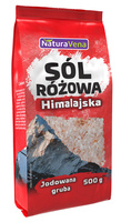 Sól Himalajska Różowa Grubo Mielona Jodowana (7 szt x 500 g)