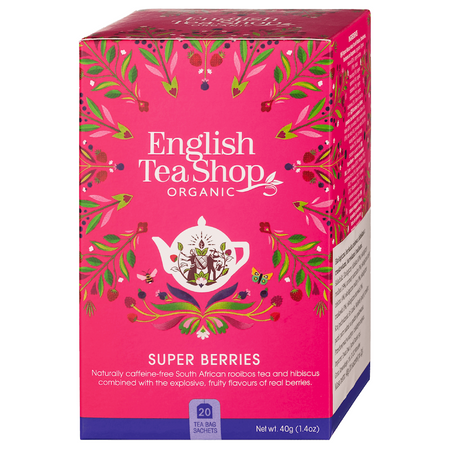 Herbatka z Hibiskusem, Rooibos, Truskawkami, Borówkami i Malinami BIO (20 x 2,25 g) (2 szt x 45 g)