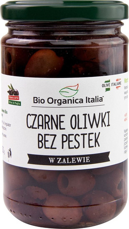 Oliwki Czarne Bez Pestek W Zalewie Bio 280 G (160 G) (Słoik) (2 szt x 280 g)