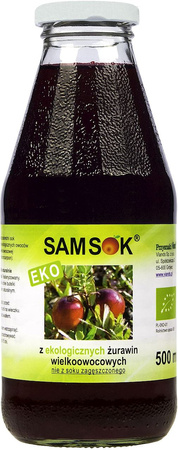 Sok z Żurawiny Wielkoowocowej Nfc BIO (2 szt x 500 ml)