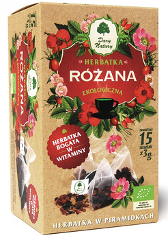 Herbatka Różana Piramidki BIO (15 x 3 g) (3 szt x 45 g)