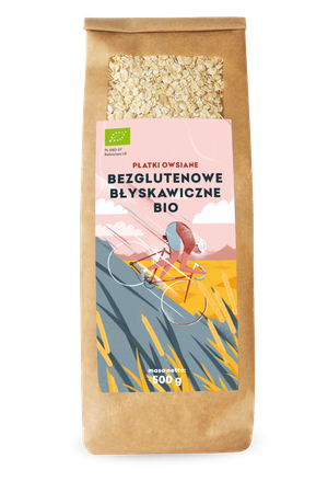 Płatki Owsiane Błyskawiczne Bezglutenowe BIO (2 szt x 500 g)