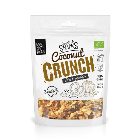 Crunchy z Kokosem, Chia i Dynią BIO 150 g