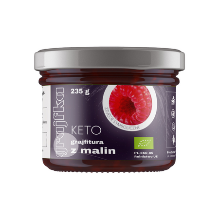 Mus z Malin Bez Dodatku Cukru Keto BIO 235 g