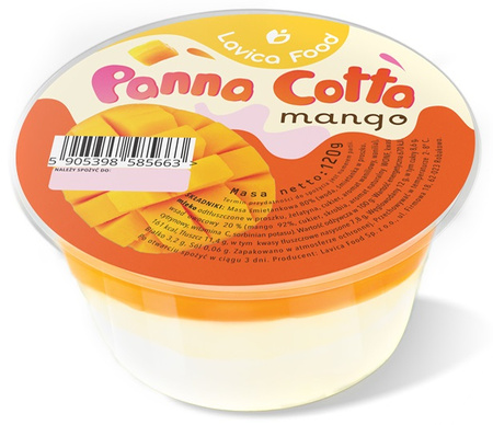 Deser Panna Cotta z Mango (3 szt x 120 g)