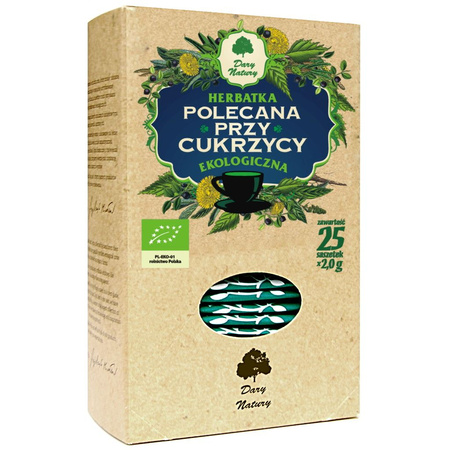 Herbatka Polecana Przy Cukrzycy BIO (25 x 2 g) (3 szt x 50 g)
