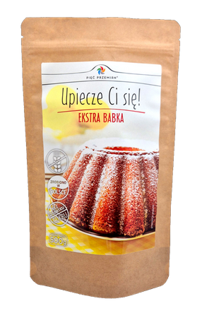 Mieszanka Do Wypieku Babki Bez Dodatku Cukrów Bezglutenowa (2 szt x 500 g)
