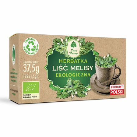 Herbatka Liść Melisy BIO (25 x 1,5 g) 37,5 g (2 szt x 38 g)