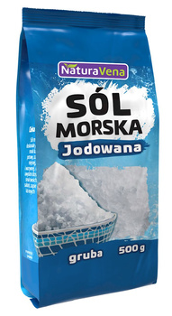 Sól Morska Grubo Mielona Jodowana (7 szt x 500 g)