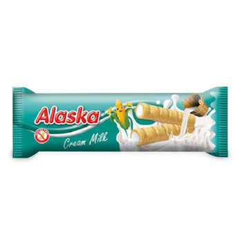 Rurki Kukurydziane z Kremem Mlecznym Bezglutenowe (48 szt x 18 g)