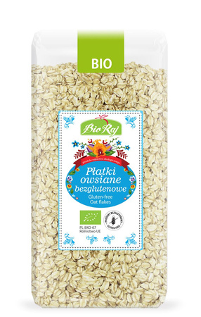 Płatki Owsiane Bezglutenowe Bio (Polska) 350 g (6 szt x 300 g)