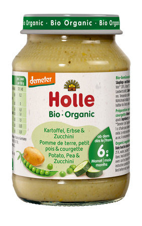 Ziemniak - Groszek - Cukinia Bez Dodatku Cukrów Bezglutenowe Od 6 Miesiąca Demeter BIO 190 g (Słoik)