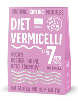 Makaron (Konjac) Vermicelli Bezglutenowy BIO 385 g () - Diet (3 szt x 300 g)