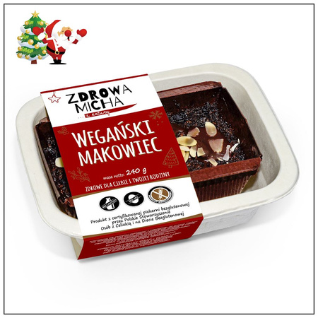 Makowiec Wegański Bezglutenowy 200 g - Zdrowa Micha (Na Zamówienie
