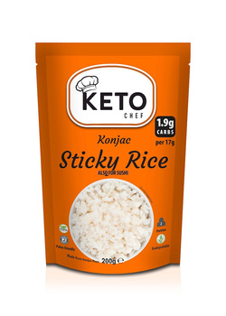 Makaron Konjac w Kształcie Ryżu (Sticky Rice) Do Sushi Bezglutenowy (5 szt x 200 g)