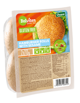 Bułki Do Hamburgerów z Sezamem Bezglutenowe (2 Szt.) (3 szt x 140 g)
