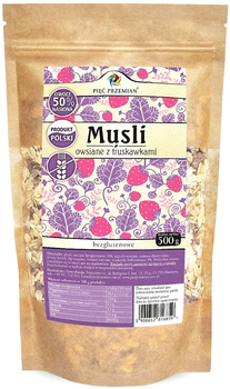 Musli Owsiane Truskawkowe Bez Dodatku Cukrów Bezglutenowe (2 szt x 500 g)