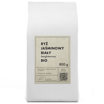 Ryż Jaśminowy Biały Bezglutenowy BIO (2 szt x 800 g)