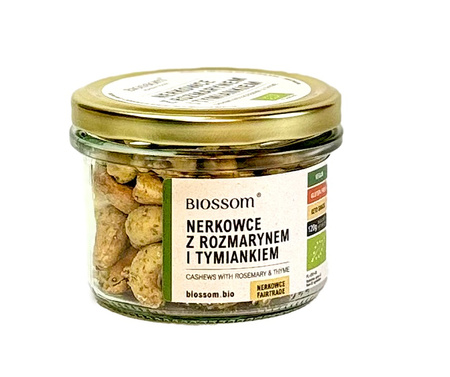 Orzechy Nerkowca z Rozmarynem i Tymiankiem Bezglutenowe BIO 120 g