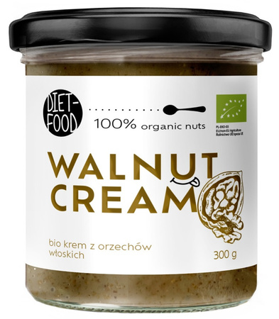 Krem z Orzechów Włoskich Prażonych 100 % BIO 300 g - Diet