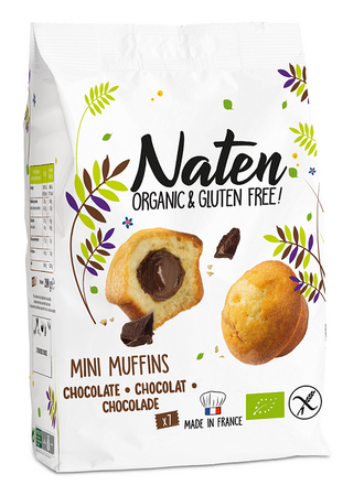 Muffinki Mini Z Nadzieniem Orzechowo - Kakaowym Bezglutenowe Bio (2 szt x 200 g)