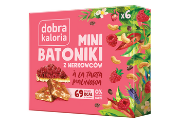 Batoniki Mini z Nerkowców A'La Tarta Malinowa (6 x 17 g) (2 szt x 102 g)
