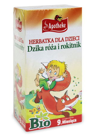 Herbatka Dla Dzieci - Dzika Róża i Rokitnik Po 9 Miesiącu BIO (20 x 1,5 g) 30 g