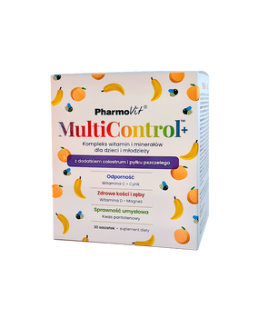 Multiwitamina (Multicontrol) Dla Dzieci i Młodzieży Bezglutenowa 30 Saszetek