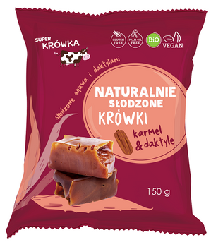 Krówki Słodzone Agawą i Daktylami Bezmleczne Bezglutenowe BIO (2 szt x 150 g)