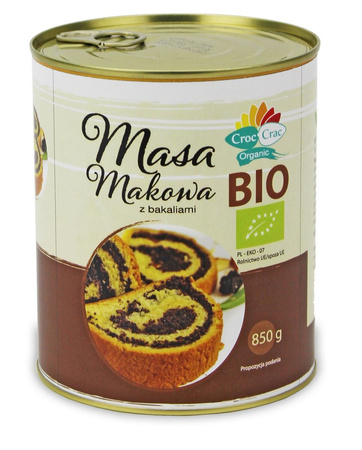 Masa Makowa z Bakaliami BIO 850 g  - Croc