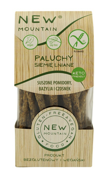 Paluchy z Siemieniem Lnianym, Pomidorami, Czosnkiem i Bazylią Bezglutenowe (2 szt x 200 g)