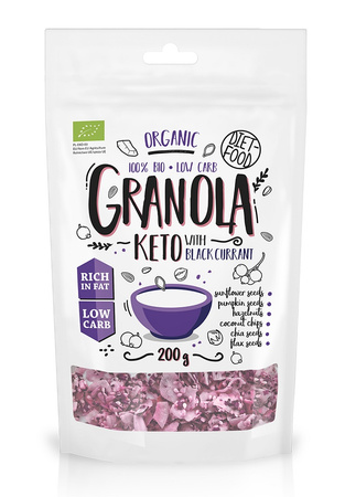 Granola Czarna Porzeczka Keto BIO 200 g