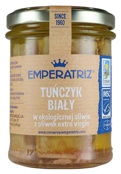 Tuńczyk Biały Filety Msc w BIO Oliwie z Oliwek Extra Virgin 180 g (120 g) (Słoik)