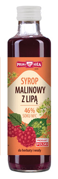 Syrop Malinowy z Lipą  Polska Róża (2 szt x 250 ml)