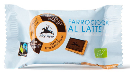 Herbatniki Orkiszowe z Czekoladą Mleczną Fair Trade BIO (5 szt x 28 g)