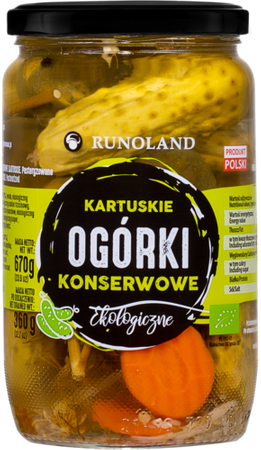 Ogórki Konserwowe Kartuskie BIO 670 g () (2 szt x 360 g)