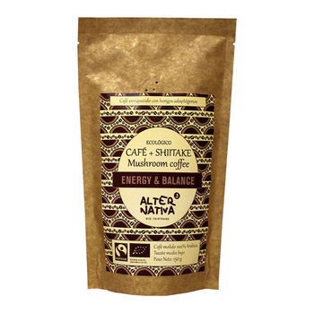 Kawa Mielona Arabica z Shiitake Fair Trade Bezglutenowa BIO 150 g