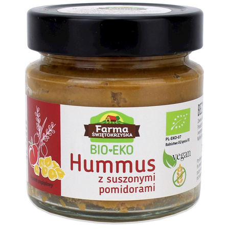 Hummus z Suszonymi Pomidorami Bezglutenowy BIO 160 g