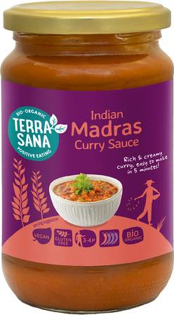 Sos Curry Indian Madras Bezglutenowy Bio (2 szt x 350 g)