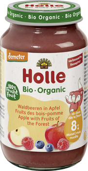 Jabłko - Owoce Leśne Bez Dodatku Cukrów Od 8 Miesiąca Demeter BIO 220 g (Słoik)