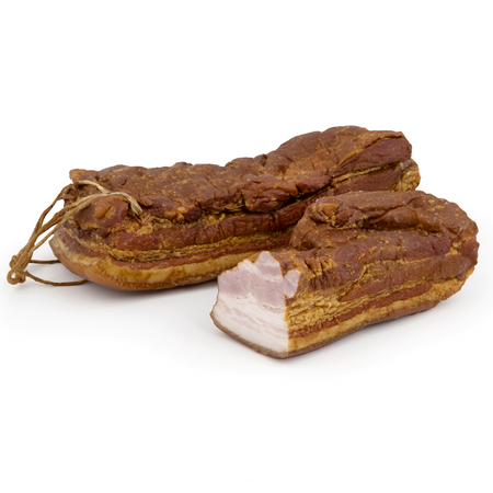 Boczek Drewnem Wędzony BIO (Około 0,30 kg)