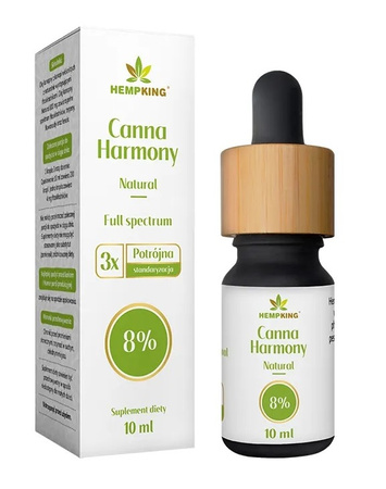 Olej Konopny 8 % (800 Mg Fitoskładników) 10 ml