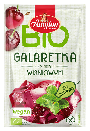 Galaretka z Agarem o Smaku Wiśniowym Bezglutenowa BIO (6 szt x 40 g)