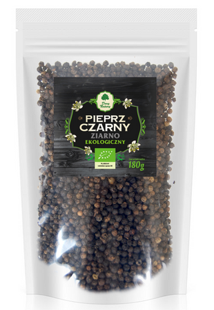 Pieprz Czarny Ziarnisty (Uzupełnienie) BIO 180 g