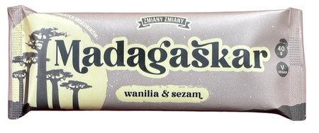 Baton Bakaliowy O Smaku Chałwy "Madagaskar"  Bezglutenowy (4 szt x 40 g)