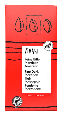 Czekolada Gorzka z Nadzieniem Marcepan - Amaretto BIO (2 szt x 100 g)